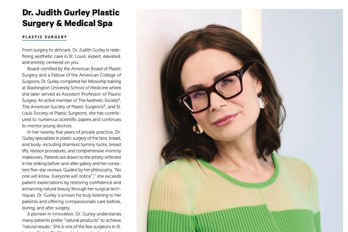Dr. Judith Gurley, plastic surgeon and spa owner.